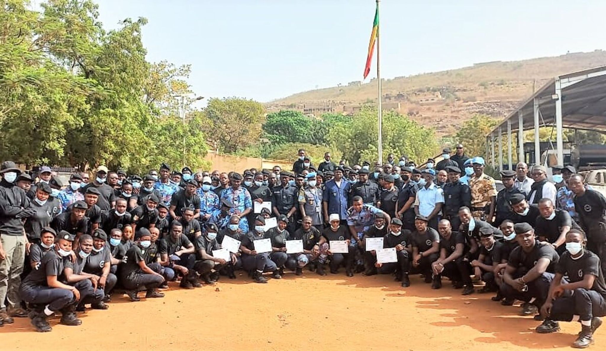 POLYCOPIÉ - 1 200 officiers du « Groupement mobile de sécurité » (GMS) de la Police malienne sont formés. Foto: MINUSMA/Photo de presse/dpa