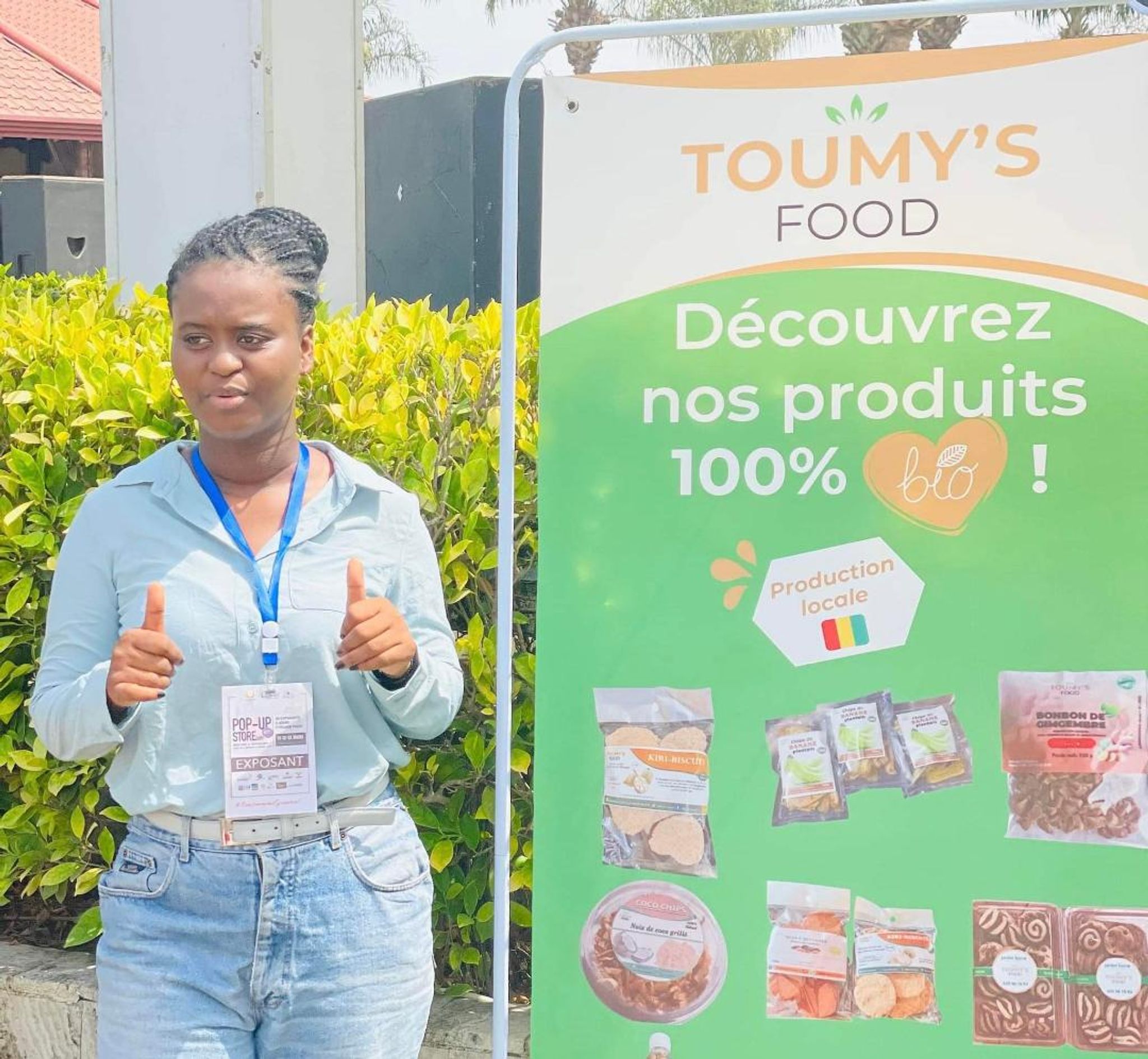 POLYCOPIÉ - La Guinéenne Oumou Koultoumy Diallo (24 ans), a franchi le pas de l'entrepreneuriat, en créant une start-up spécialisée dans la transformation agroalimentaire basée à Conakry. Foto: Oumou Koultoumy Diallo/Photo privée autorisée/dpa