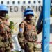 ARCHIVE - Des soldats de l'ONU patrouillent à l'aéroport de Mogadiscio, dans la zone de sécurité internationale, en Somalie. Photo: picture alliance / Maurizio Gambarini/dpa