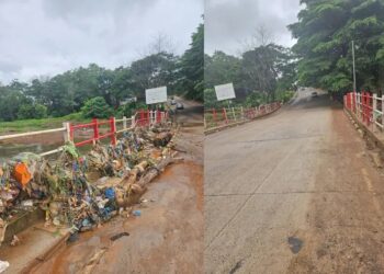 Conakry sous la pluie : Le Pont Kiridi étouffé par les ordures