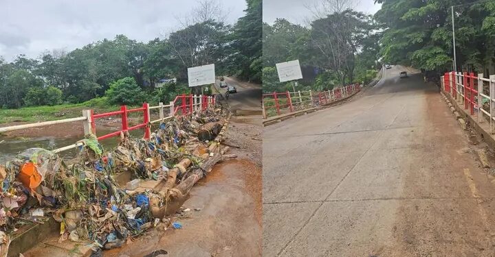 Conakry sous la pluie : Le Pont Kiridi étouffé par les ordures