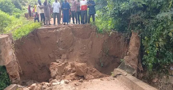 Infrastructure endommagée à Labé : un dalot s’effondre après de fortes pluies