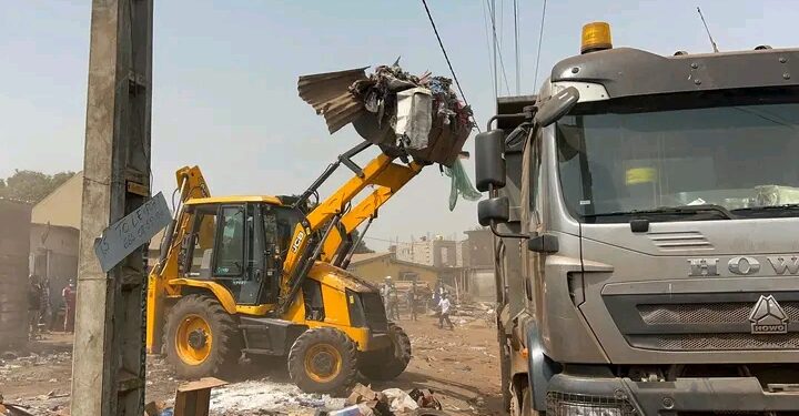 Conakry : Assainissement et libération des emprises publiques au carrefour T5 de Wanindara