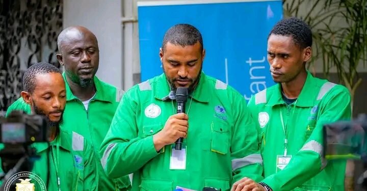 🇬🇳Remise d’équipements à la Brigade de Salubrité : l’UNICEF appuie le Gouvernement pour une Guinée plus propre