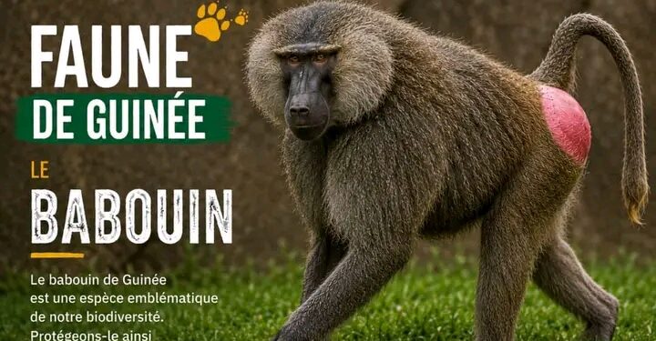 🇬🇳Faune de Guinée : Le babouin, un acteur clé des écosystèmes